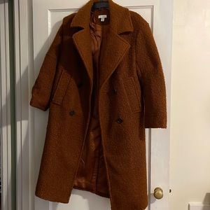 Topshop Teddy Bear Longline Coat